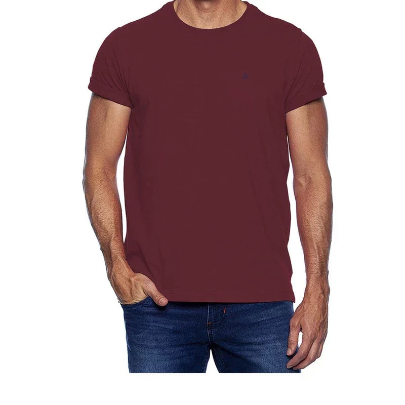 Kit 5 Camiseta Masculina Lisa