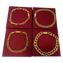 Kit 4 Pulseiras Masculinas Banhadas A Ouro 18k Oferta