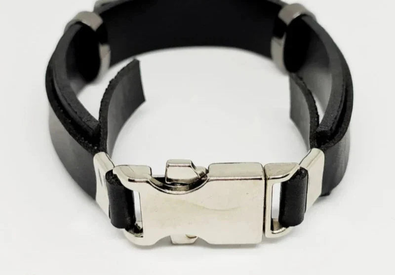 Pulseira Masculina fé Pulseira de Couro