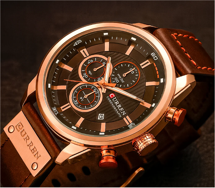 RELÓGIO CURREN 8291-LUXO, ESTILO E PODER SUPREMO