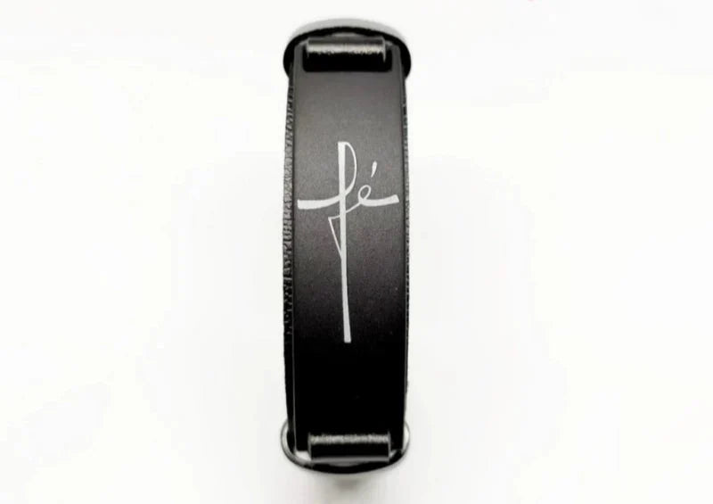 Pulseira Masculina fé Pulseira de Couro