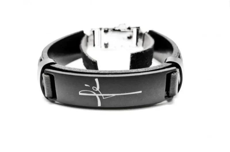 Pulseira Masculina fé Pulseira de Couro