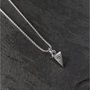 Colar Masculino Corrente de Aço Tribal Cruz Fé Jesus Bússola