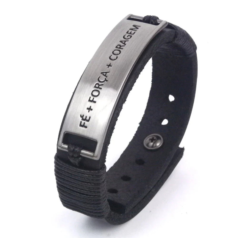Pulseiras Masculinas De Couro