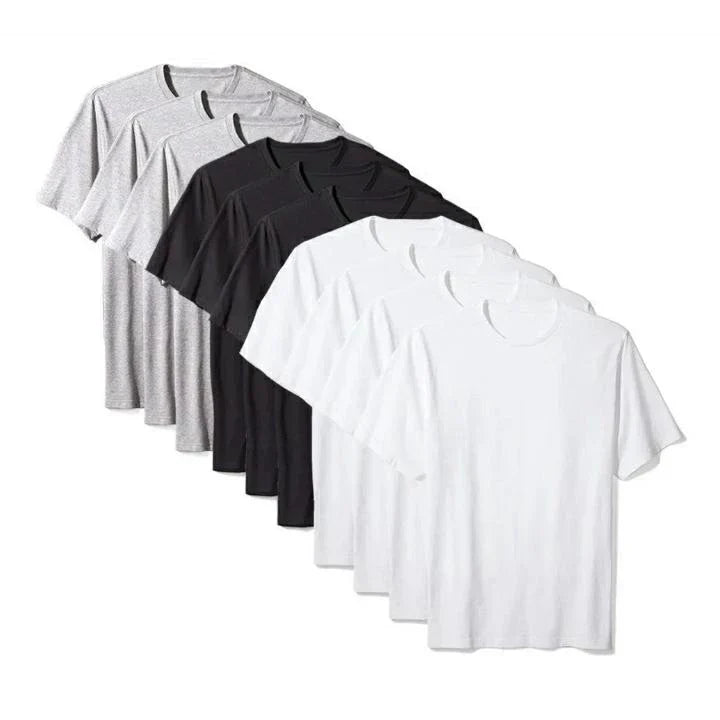 Kit 5 Camiseta Masculina Lisa