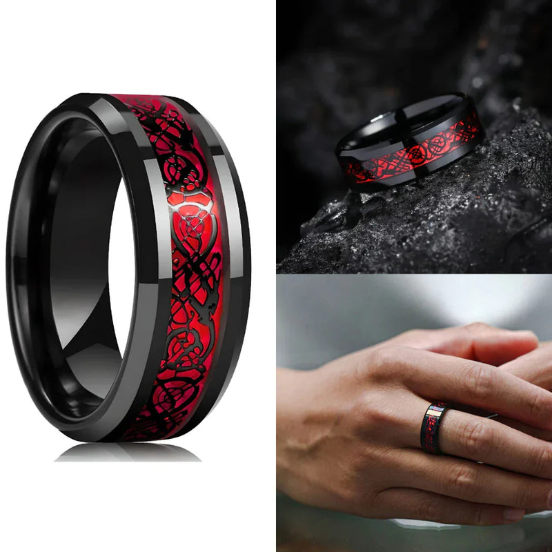 Anel Masculino Aço Negro