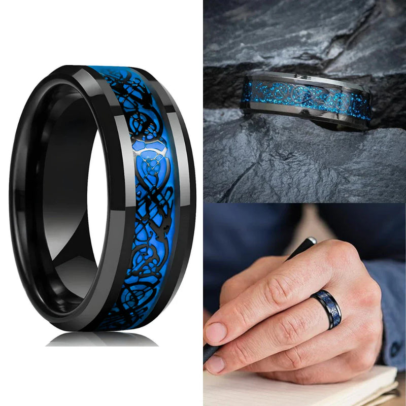 Anel Masculino Aço Negro