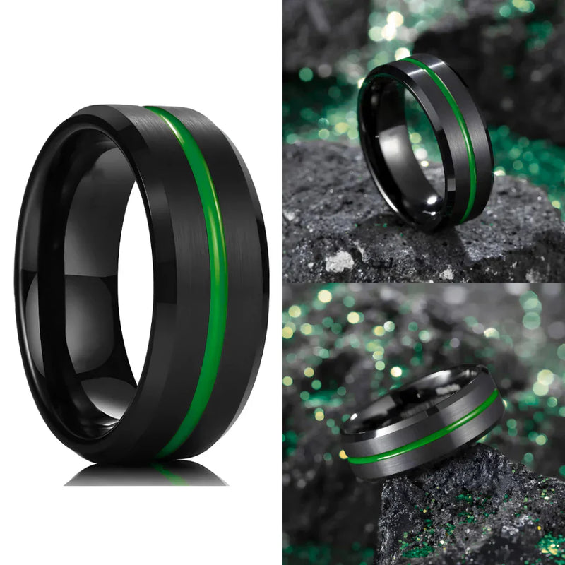 Anel Masculino Aço Negro