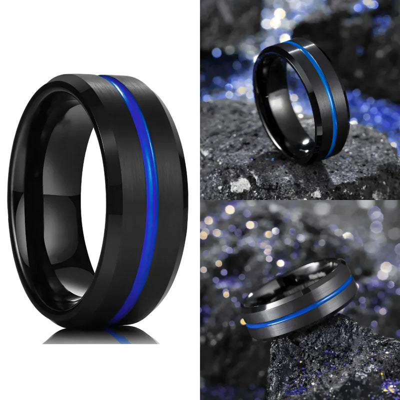 Anel Masculino Aço Negro