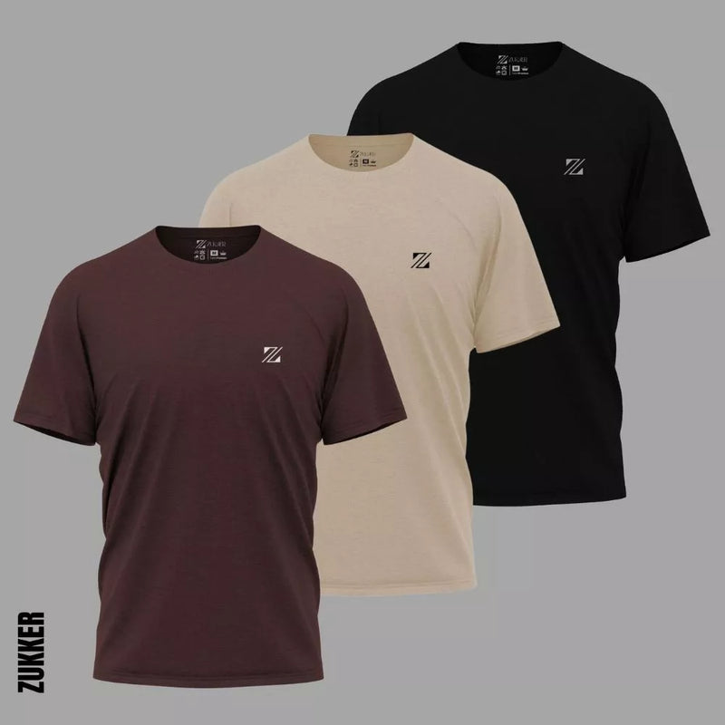 Kit 3 Camisetas 100% Algodão